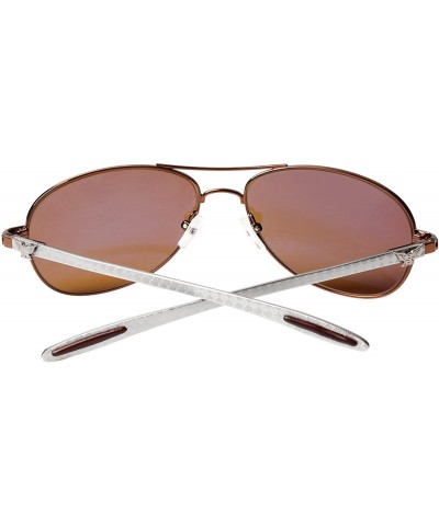 Aviator metal frame Sunglasses Men Aviator Sunglasses Womens Fashion driving sunglasses 8usa - 8usa1001 C-1 Brown Lenses - C2...