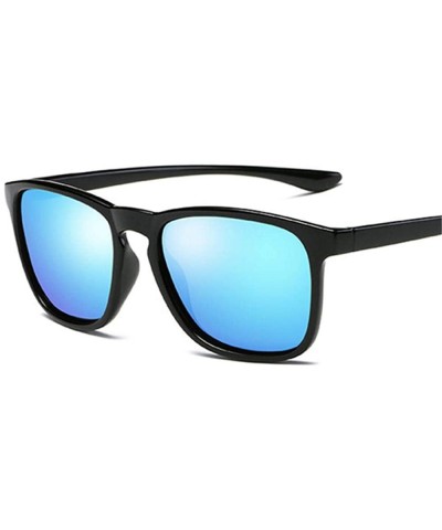 Aviator Mens Polarized Sunglasses Fashion Sun Glasses Male Driving Blue Multi - Silver - CZ18XDWTD2Z $19.20