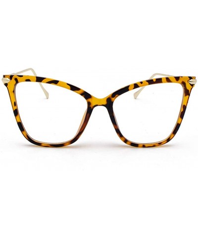 Wrap Vintage Cateye Sunglasses for Women Plastic Frame Classic Retro Style Glasses - Yellow - CV199GRLT5X $20.32