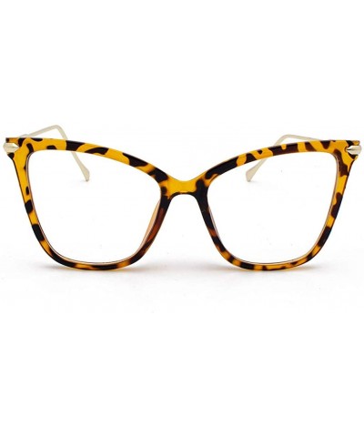 Wrap Vintage Cateye Sunglasses for Women Plastic Frame Classic Retro Style Glasses - Yellow - CV199GRLT5X $8.97