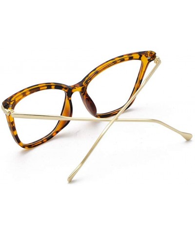 Wrap Vintage Cateye Sunglasses for Women Plastic Frame Classic Retro Style Glasses - Yellow - CV199GRLT5X $20.32