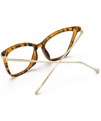 Wrap Vintage Cateye Sunglasses for Women Plastic Frame Classic Retro Style Glasses - Yellow - CV199GRLT5X $8.97