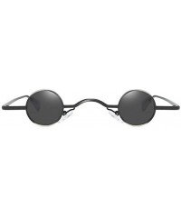Square Fashion Round Shape Sunglasses Man Women Hip Hop Sunglasses Shades Glasses Vintage Retro Sunglasses - CM199UUNQLI $7.92