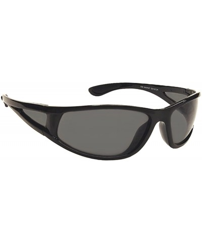 Sport Light Weight Polarized Sport Sunglasses for men or women 100% UVA/UVB - Black - CP187IHXU3I $24.87