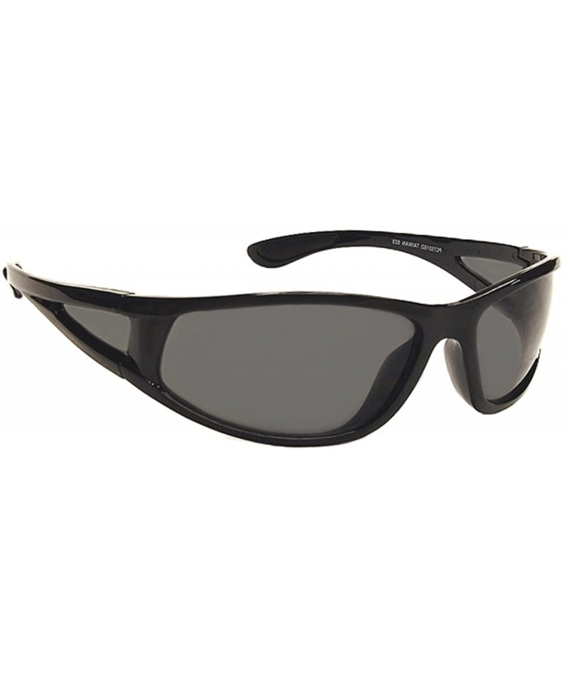 Sport Light Weight Polarized Sport Sunglasses for men or women 100% UVA/UVB - Black - CP187IHXU3I $16.69