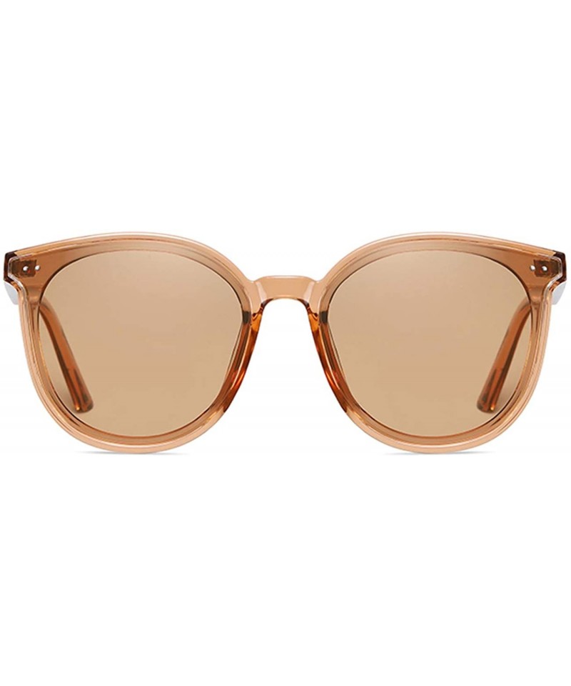 Oversized Polarized Sunglasses for Women-Big Round Retro Shades UV ...