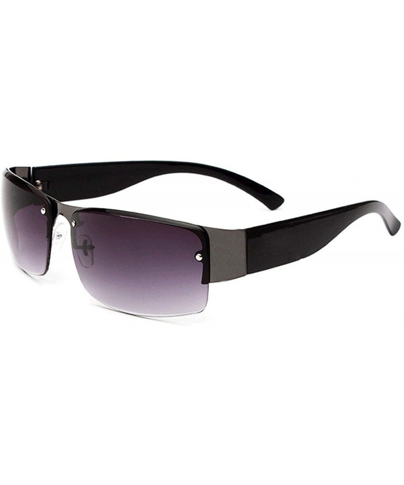 Square New Fashion Sunglasses Men'S Metal Outdoor Sports Square Glasses Windproof Sunglasses - C2 - CL18S56ZGAW $7.40