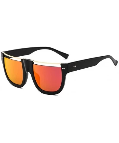 Goggle Personality Sunglasses HD Photochromic Lenses with Case Durable Frame UV Protection Driving Cycling - Red - CZ18LDMER4...