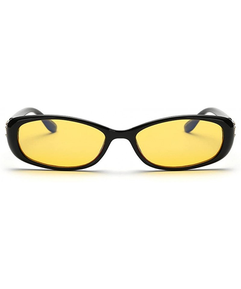 Sport Womens Fashion Cute Oval Anti-Blue Light Radiation Protection Night Vision Small Driving Sunglasses - C1 - CC12O1QIMG0 ...