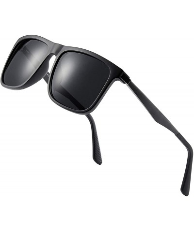 Square Mens Sunglasses 100% UV protection TR90 Frame Ultra Light Polarized Sunglasses for Men Women - C518QXHXUXS $27.78