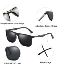 Square Mens Sunglasses 100% UV protection TR90 Frame Ultra Light Polarized Sunglasses for Men Women - C518QXHXUXS $14.20