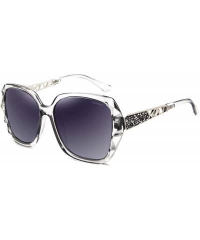 Aviator Oversized Sunglasses for Women Polarized UV Protection Classic Fashion Ladies Shades - CT18U5NRLL9 $27.12