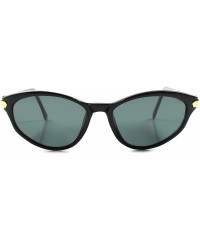 Cat Eye Vintage Old Fashioned Indie Deadstock 80's Womens Cat Eye Sunglasses - Black - CH189REXNTQ $15.22