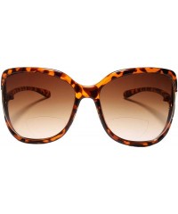 Oversized Womens Oversized Designer Retro Fashion Tortoise Bifocal 3.00 Reading Sunglasses - CK195D5H2S6 $14.46