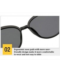 Oversized Cat Eye Fashion Sunglasses-Women's Polarized Sunglasses-OVERSIZED Lens Sturdy - D - CW1905YXHTG $26.04