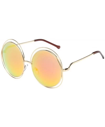 Rimless Vintage Polarized Sunglasses Protection - D - CL1973CY5SY $14.84