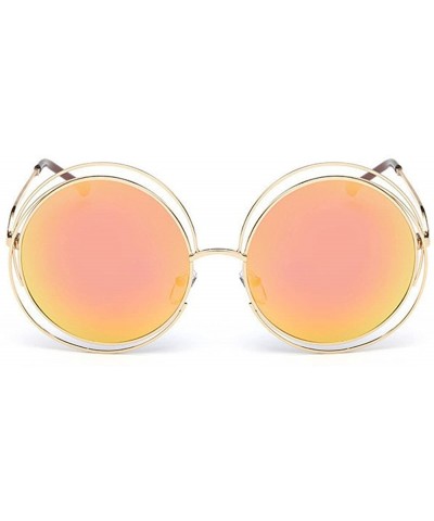 Rimless Vintage Polarized Sunglasses Protection - D - CL1973CY5SY $7.22