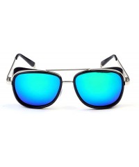 Goggle Classic steampunk sunglasses street style Men/Women Sunglasses Vintage goggle - Black/Green - CK1853C7S97 $19.20