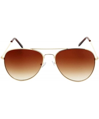 Aviator Retro Vintage Fashion Collection"Quick Strike" Triple Pack - Brown - C918ODQH06N $9.86