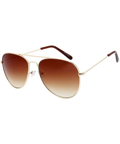 Aviator Retro Vintage Fashion Collection"Quick Strike" Triple Pack - Brown - C918ODQH06N $9.86