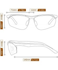 Wrap PAERDE Men's Polarized Sports Sunglasses for men Driving Cycling Fishing Golf Running Metal Frame Sun Glasses - C11963Z8...