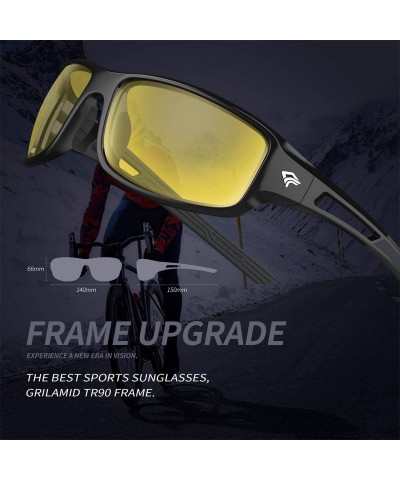 Goggle Polarized Sports Sunglasses for Men Women Cycling Running Driving Fishing Golf Glasses EMS-TR90 Unbreakable TR03 - CV1...