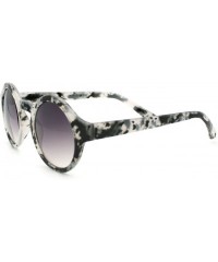 Round Unisex Round Keyhole Sunglasses Vintage Retro Circle Frame - Black Tort - C011S4XQW9Z $8.62