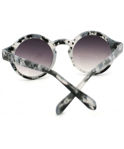 Round Unisex Round Keyhole Sunglasses Vintage Retro Circle Frame - Black Tort - C011S4XQW9Z $8.62
