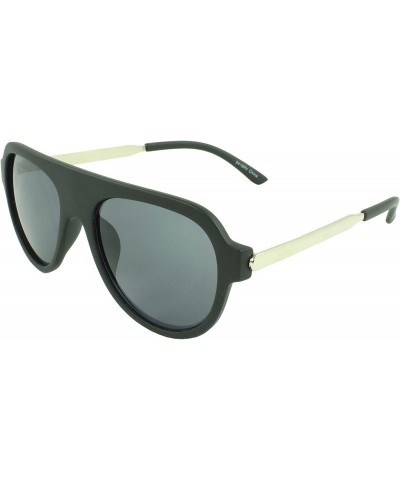 Aviator Athlete Debut Aviator Fashion Sunglasses - Black - CG11G3L25ZF $9.04