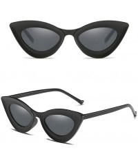 Oversized Sunglasses Vintage Fashion Protection - Black - CT194YCGGO7 $10.67