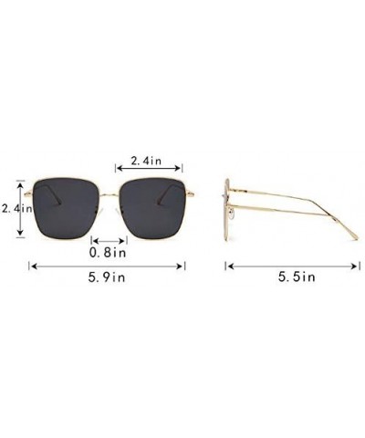 Aviator Color Lens Sunglasses Stylish Sunnies Eyewear Metal Sunglasses - T - Gradient Green(black Frame) - CQ190TZKGWG $16.70