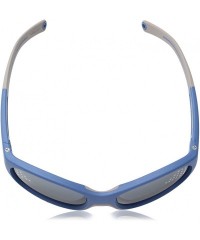 Shield Luky Boys Sunglasses with Great Coverage and Stylish Design for Ages 4-6 - Blue/Gray - C812NFGAOWP $36.14