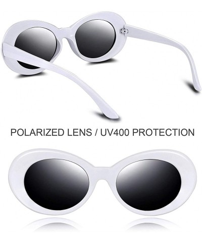 Goggle Authentic Clout Goggles Bold Oval Retro Mod Kurt Cobain Sunglasses Clout Round Lens - CU18O6AIG4X $13.40