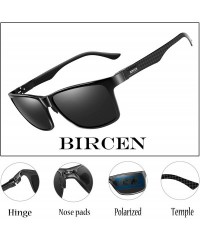 Rectangular Polarized Driving Sunglasses For Men UV Protection Carbon Fiber Temple Sport Mens Sunglasses Al-Mg Metal Frame - ...