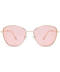 Goggle Ultra light Fashion Lady Full Frame Cat glasses Brand Designer Mens trend Sunglasses - Pink - CL18WWQKN5D $15.69