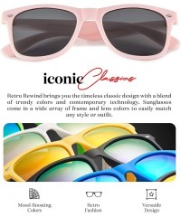 Rectangular Classic Polarized Sunglasses - Matte Light Pink - Smoke - CS1960T5NWW $22.13