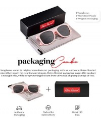 Rectangular Classic Polarized Sunglasses - Matte Light Pink - Smoke - CS1960T5NWW $22.13