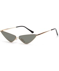 Rimless Classic Polarized Sunglasses Fashion with Red Gray Green Glasses Lens for Women - Green - CT18RWXD4LT $8.29