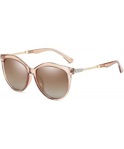 Sport Women's Shades Polarized Sunglasses for Women UV Protection Eyewear Transparent Frame - CO18E682K34 $11.82
