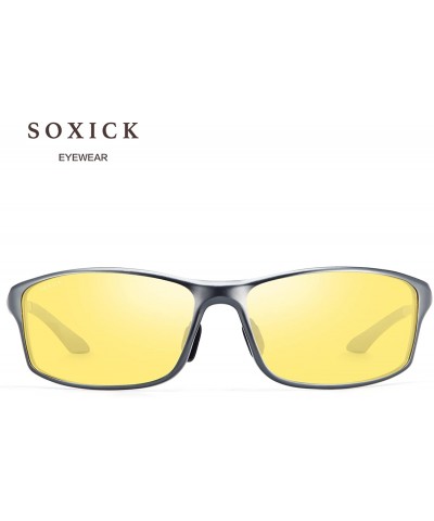 Round Night Driving Glasses HD Polarized Glasses Men's Fashion Women's Sunglasses Gift - Gray-silver 2 - CZ194DWCRD5 $61.30