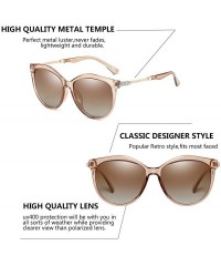 Sport Women's Shades Polarized Sunglasses for Women UV Protection Eyewear Transparent Frame - CO18E682K34 $11.82