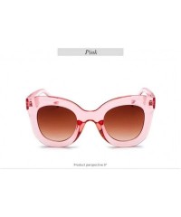 Oversized Fashion Sunglasses Gradient Oversized Outdoor - Pink - CJ197HOTASX $41.44