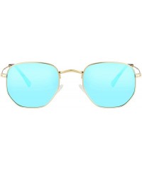 Wayfarer Small Round Polarized Sunglasses for Men Women Mirrored Lens Classic Circle Sun Glasses - CX19202E0IL $27.87