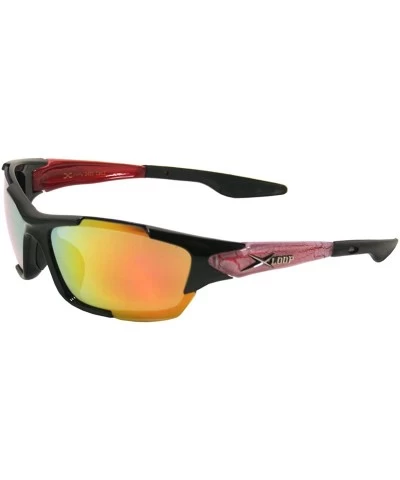 Sport New Performance Sport Cycling Running Sunglasses SA1242 - Red - CX11LEOWCL3 $19.75