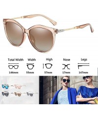 Sport Women's Shades Polarized Sunglasses for Women UV Protection Eyewear Transparent Frame - CO18E682K34 $25.67