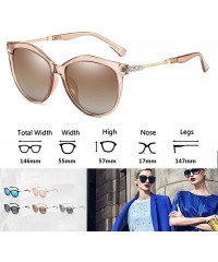 Sport Women's Shades Polarized Sunglasses for Women UV Protection Eyewear Transparent Frame - CO18E682K34 $11.82