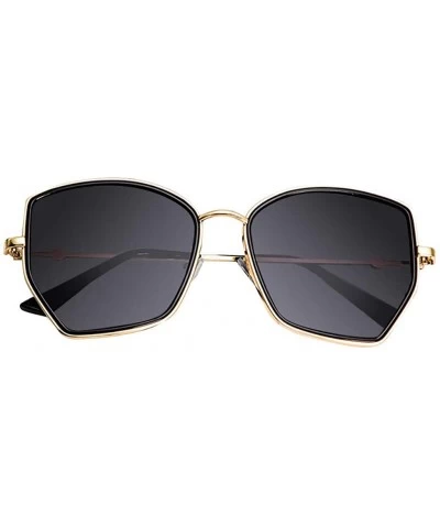 Sport Polarized Sunglasses Vintage Round Sunglasses for Women/Men Classic Retro Designer Style - Black - CI18UIG98KN $18.38