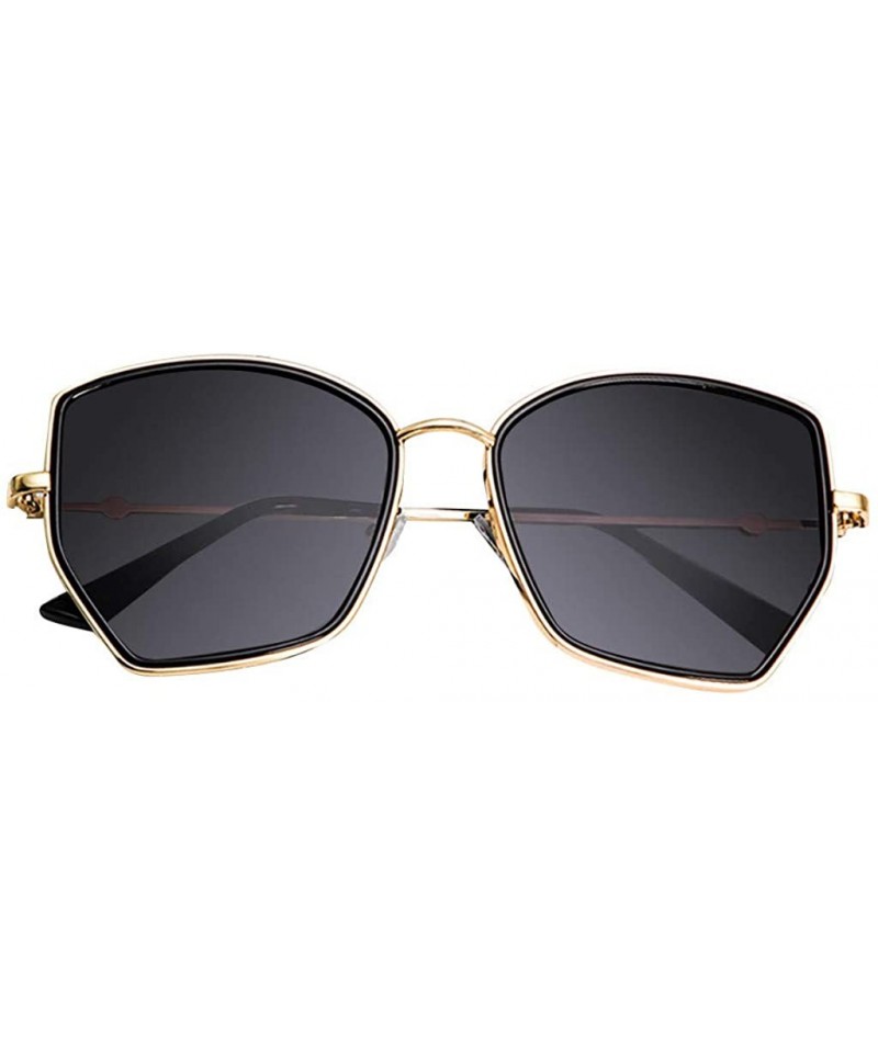Sport Polarized Sunglasses Vintage Round Sunglasses for Women/Men Classic Retro Designer Style - Black - CI18UIG98KN $8.09