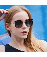 Oversized Women Sunglasses Polarized Cat Eye Oversized Sunglasses For Women - Gradual Gray - CE18DTNODND $20.48