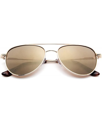 Square Square Aviator Polarized Sunglasses for Men Women Fashion Laminated Mirrored Retro Sun Glasses - Color 3 - CD18WLT70LO...